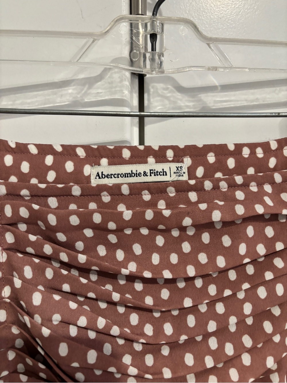 Abercrombie & Fitch Polka Dot Ruffle Mini Skirt. Size XS - Picture 5 of 8